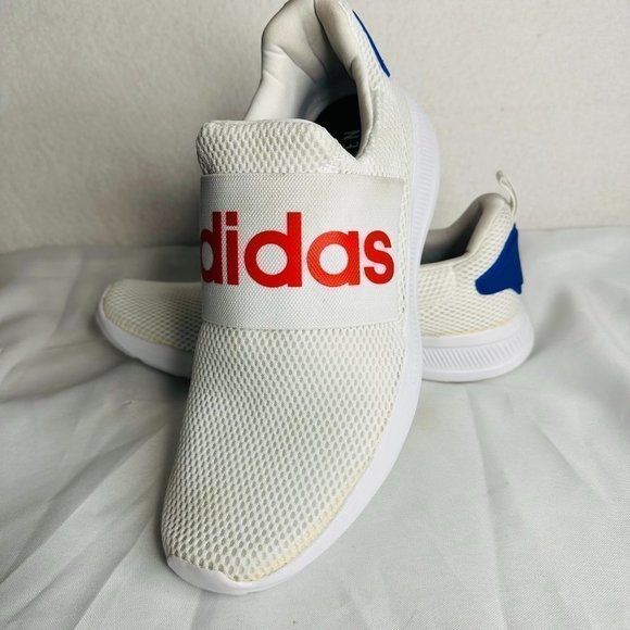 Adidas Mens Lite Racer Adapt 4.0 White Low Top Athletic Running Shoes Si… - Picture 3 of 9